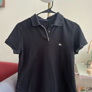 Burberry London Collar polo Tshirt classic check logo S